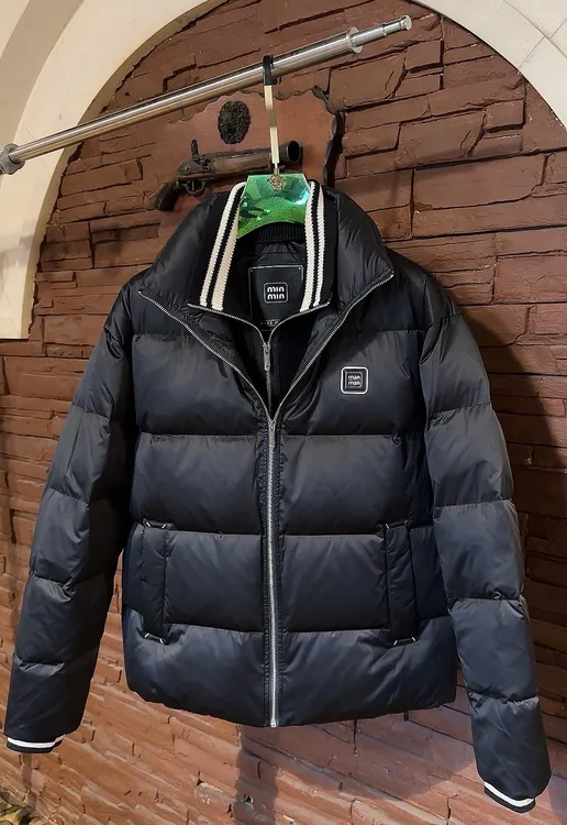 【HNR】男士冬季休闲高品质欧货厚款黑白色假两件脱卸领羽绒服5816