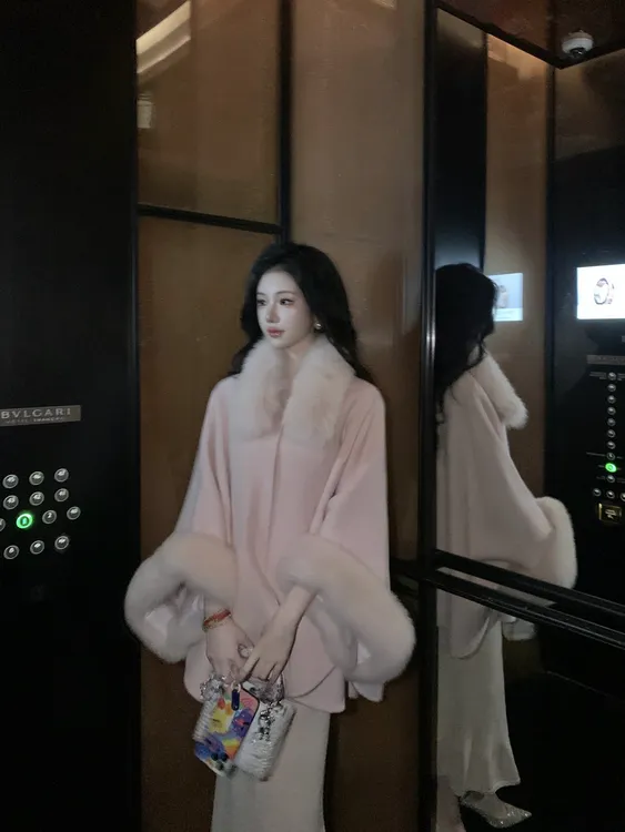 【雅乔定制】白狐毛领狐狸毛围脖女秋冬时尚百搭DYTH-25094017