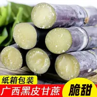 广西黑皮甘蔗5斤9斤应季水果脆甜多汁整箱现砍现发水果甘蔗