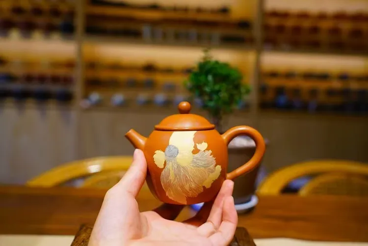 建水紫陶壶多道彩填壶全手工制作复烧泡茶壶天然安全建水紫陶泥