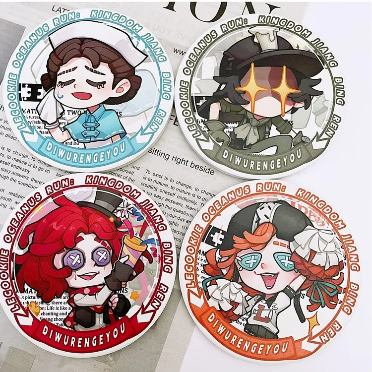 第五人格原创同人Q版周边勘探员囚徒机械师啦啦队员陶瓷防烫杯垫