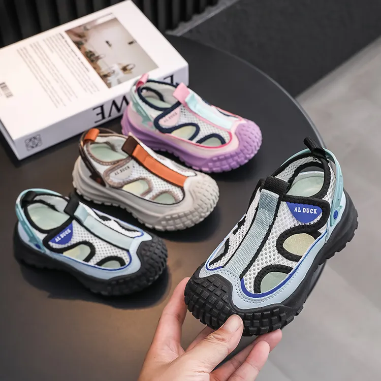 儿童凉鞋男童女童夏季鞋子6-12岁潮款女孩中大童8-12运动童鞋韩系