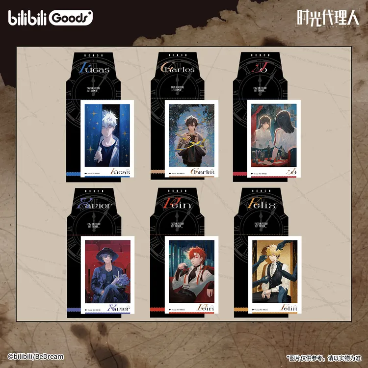 【现货】bilibiliGoods 《时光代理人》 逆时之影系列 仿撕拉拍立得