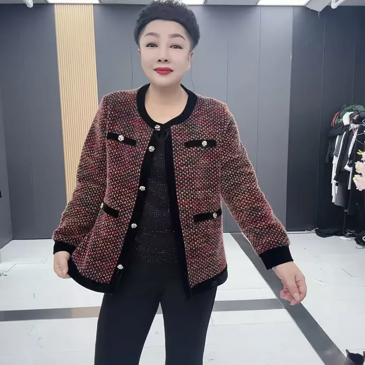 2945时尚减龄拼接短外套休闲洋气显瘦短款女装春秋春季