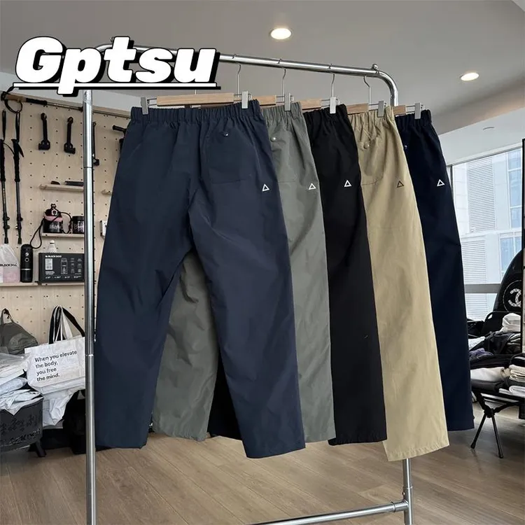 GPTSu美式软壳三防冲锋裤男速干机能微锥工装裤子户外登山休闲裤