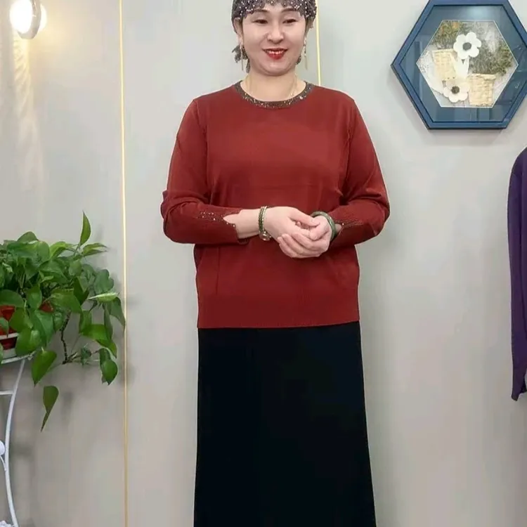 w1837春季新款针织小衫 （115斤-155斤）