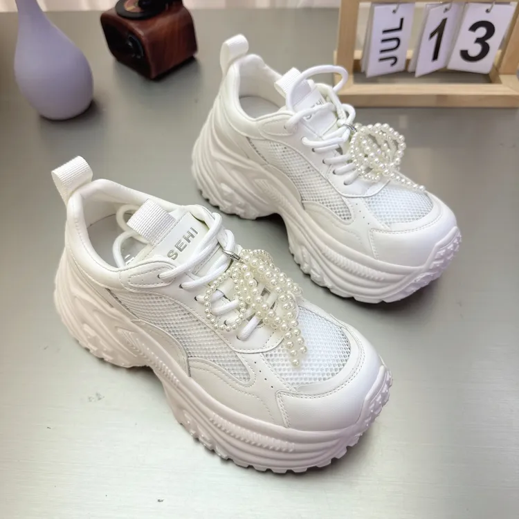 琼尚-厚底网面老爹鞋2533