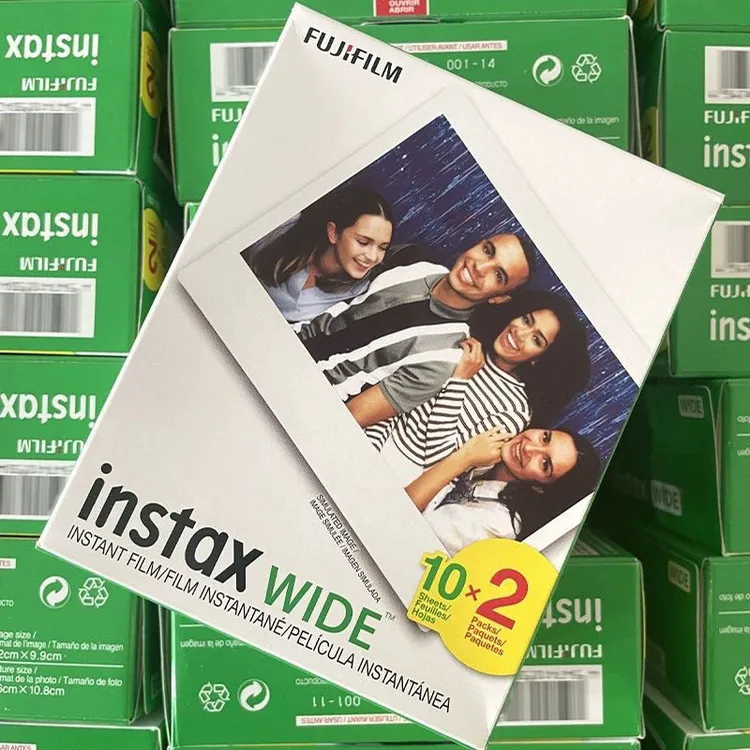 拍立得宽幅5寸相纸白边wide400/300/200/210通用宽幅相纸