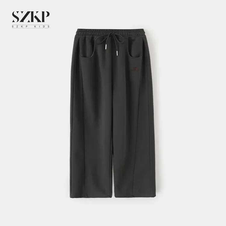 SZKP秋季新款女童休闲裤子中大童时尚百搭儿童直筒裤JMKQ552771