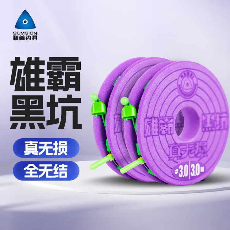 和美钓具雄霸黑坑【真无损主线组】猪鼻自动扣全无结成品主线组鱼线