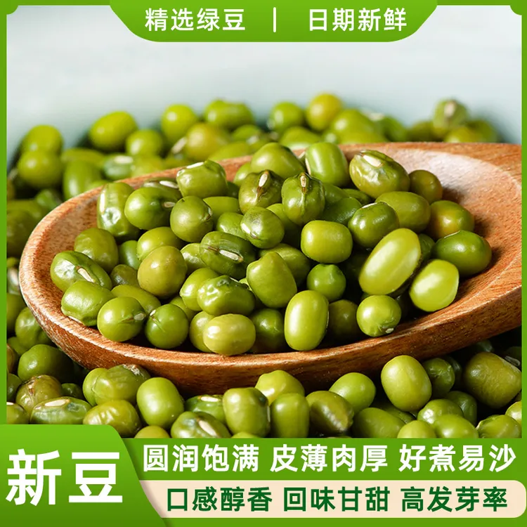 2025年新货绿豆农家自种夏天家用高出沙发豆芽绿豆汤绿豆粥专用
