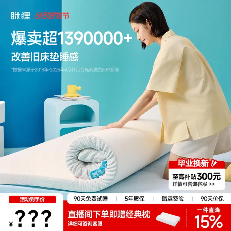 眯狸租房床垫家用卧室宿舍床垫加厚软垫隔脏记忆棉床垫榻榻米褥子商品图