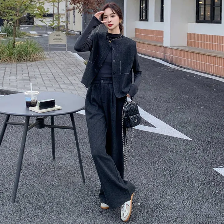 财阀千金  休闲套装女2025新款爆款洋气显瘦长袖气质减龄套装女秋