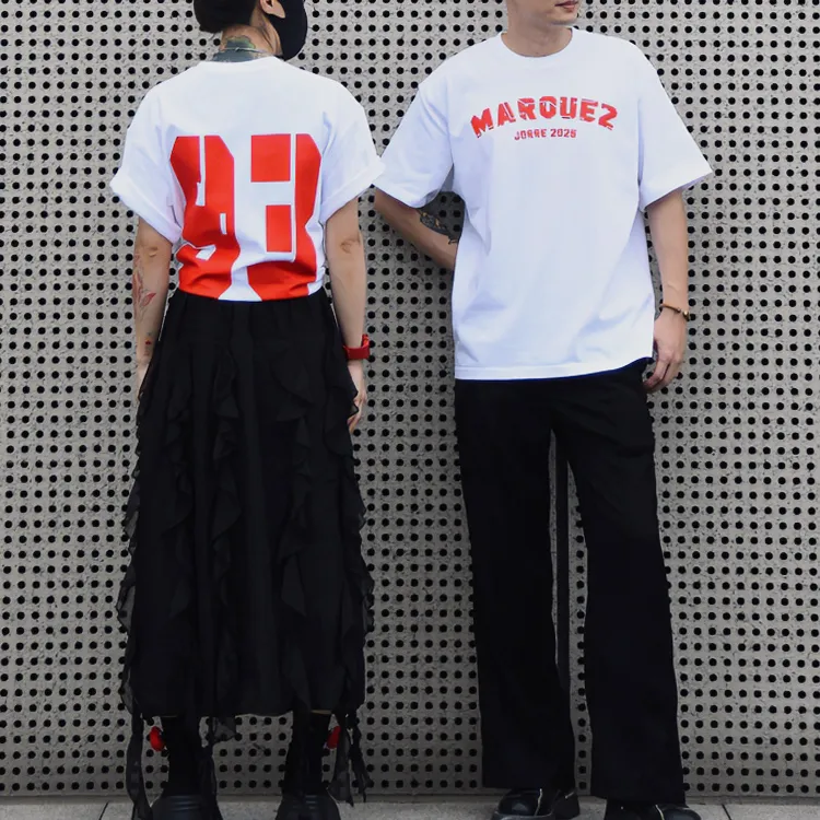 93号马奎斯主题JOYRE原创机车风格宽松280克重磅纯棉T恤