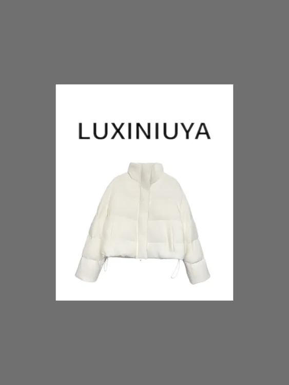 【LUXINIUYA】糯米团子 立领保暖软呼呼羊毛羽绒服#QDS534
