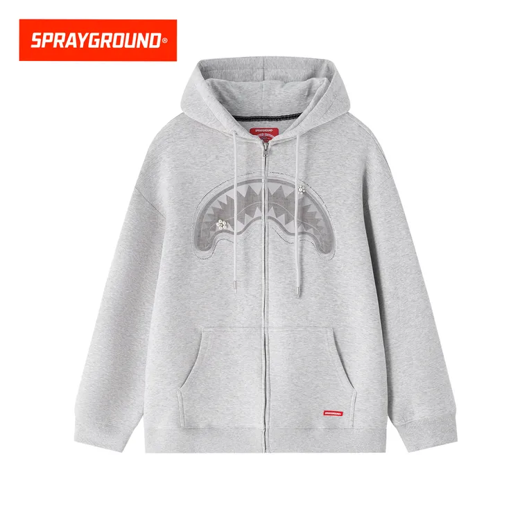【珍珠系列】SPRAYGROUND鲨鱼嘴连帽开衫休闲宽松美式GC WE133305