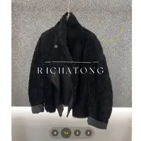 atong/阿彤-【赫本黑】-2025 100%wool颗粒感香香皮短款外套0905-39