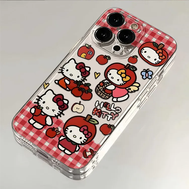 苹果帽子KT猫适用iPhone15ProMax手机壳VIVO防摔OPPO小米华为荣耀