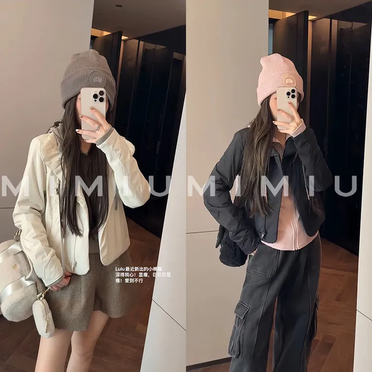 【mimius】P 韩系高级感修身短款上衣棉服外套 G09108
