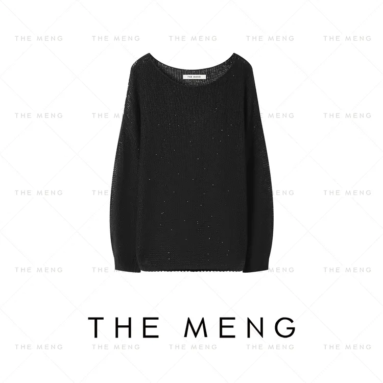 THE MENG【晚晴】山羊绒绵羊毛醋酸天丝休闲针织衫#M253E0910