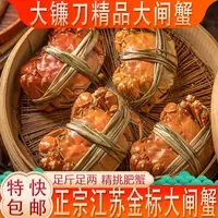 【活蟹】【正宗金标大闸蟹】(4.3-4.0两)全母蟹拍6加2到手共8只【W】