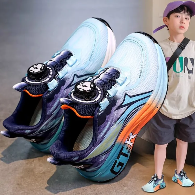 安踏适用男童鞋2025新款春季儿童跑步赤兔8por运动鞋中大童网面旋