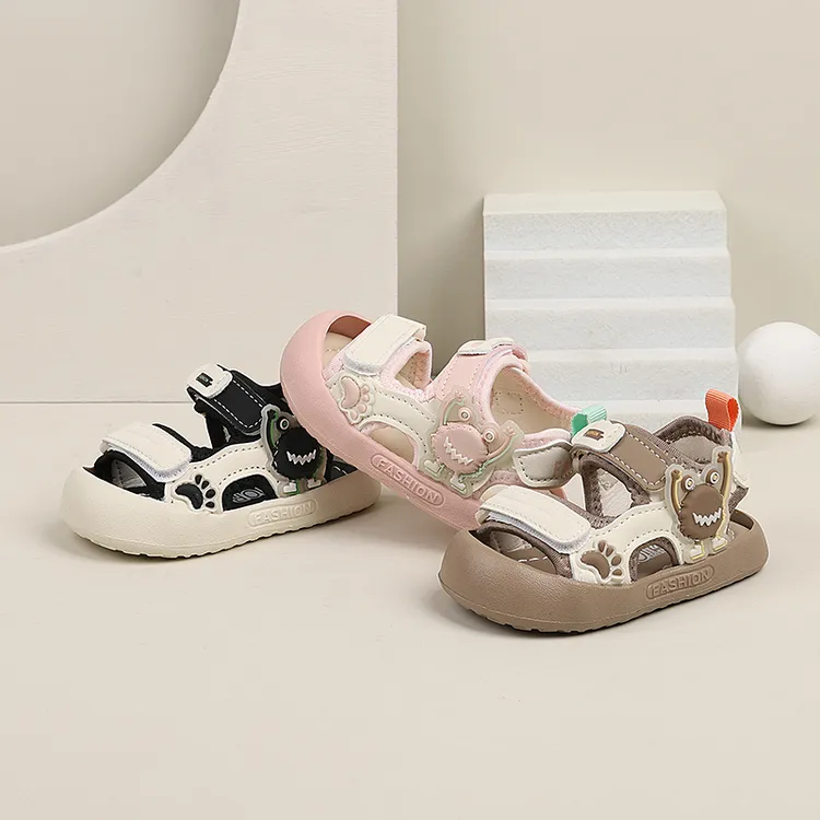 女宝宝夏季新款防滑学步6-18个月软底沙滩3男童4婴幼儿凉鞋0-2岁1