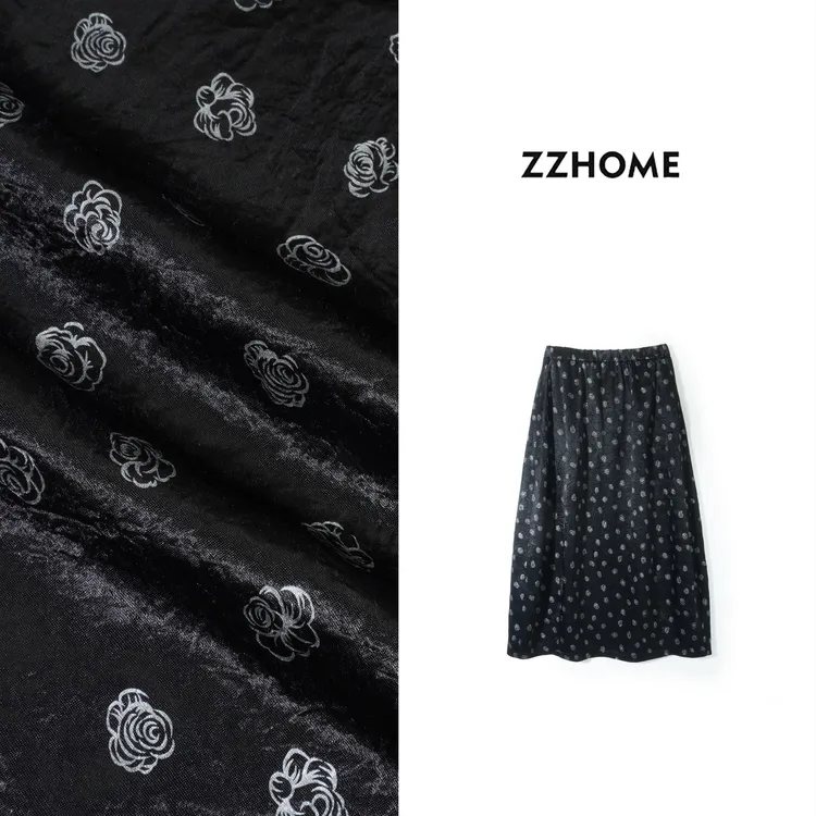 ZOZO HOME | 纹理之美醋酸玫瑰夏季出片漂亮衣服悬垂半裙q174285p