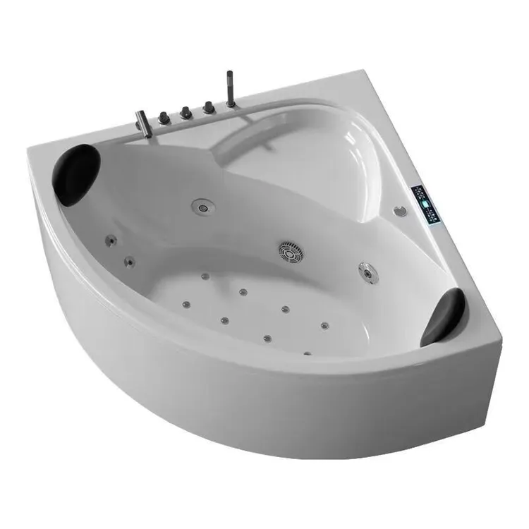 艾吉诺 扇形浴缸智能小户型冲浪按摩浴缸 家用恒温日式三角形成人