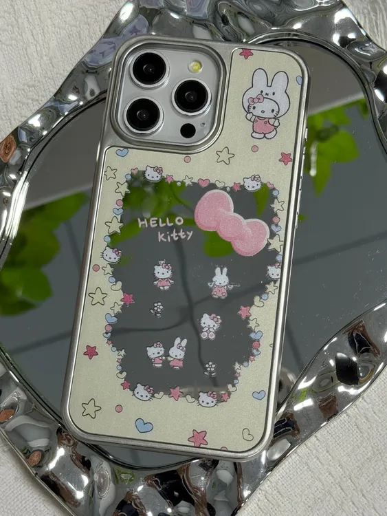 全包边防摔玻璃镜面创意女款新款潮流适用于苹果14/15/16(no)退换