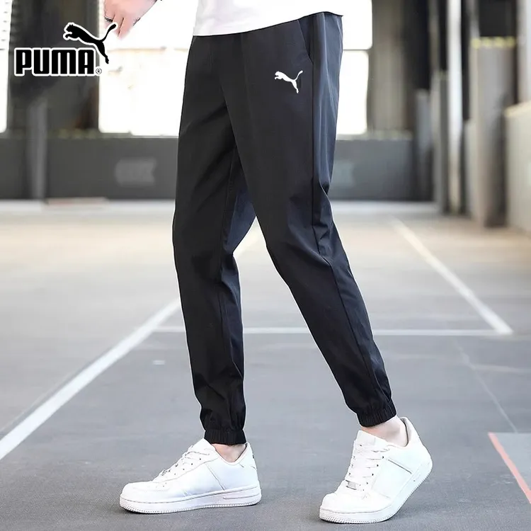 Puma彪马官方裤子男2025流光风男士速干薄款束脚裤卫裤运动长裤