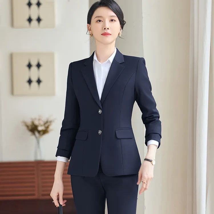 职业装西装套装女2025新款高端酒店经理正装职场通勤弹力西服工装