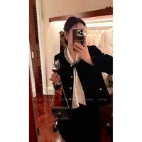 大婉酱微胖定制【许我耀眼外套】小香风高级感重工丝绒外套女 3028D