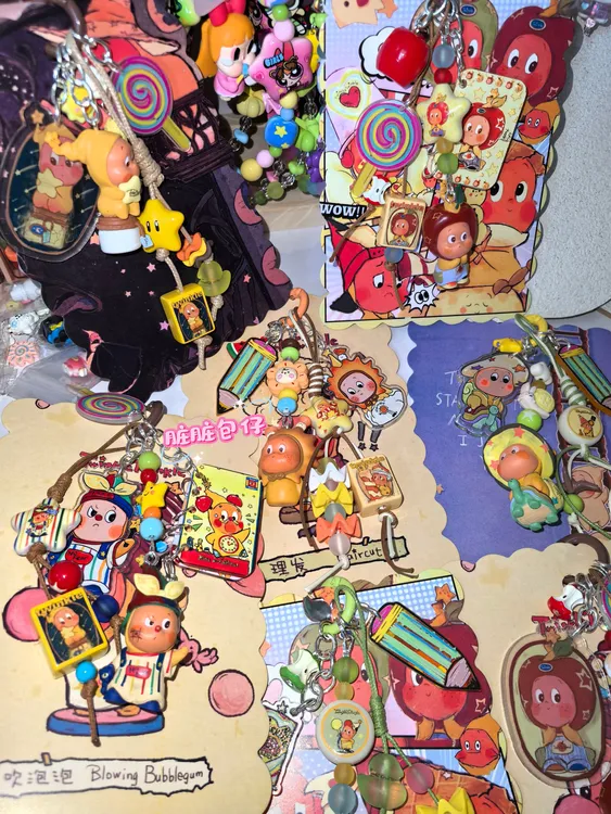 星星人（改娃）手机链  包包挂件手工diy可爱创意个性卡通