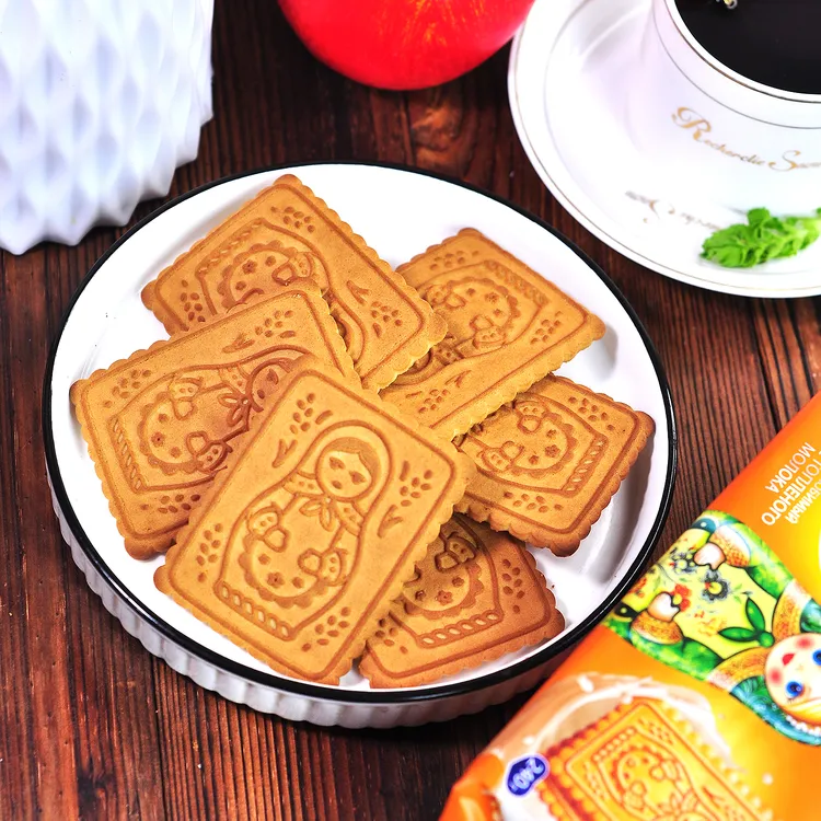 俄罗斯莫伊的爱早餐饼奶香浓郁香酥营养好吃解馋零食饼干240g