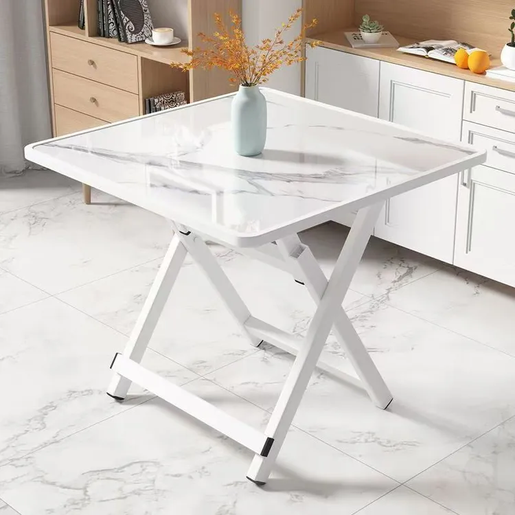 拉萨发货西藏包邮折叠桌家用简易吃饭桌户外便携折叠租房包边方桌