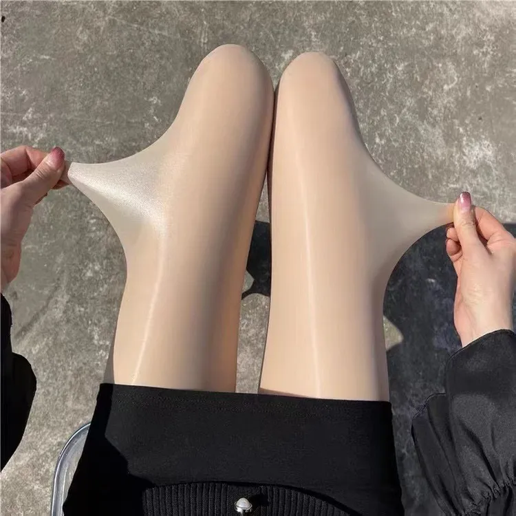 U型裆马油袜油光丝滑防勾丝马油连裤袜春夏秋美肤袜遮瑕