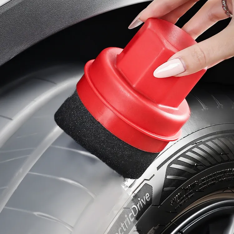 汽车轮胎打蜡海绵轮胎上光刷车载好物上蜡刷蜡擦洗车工具清洁用品