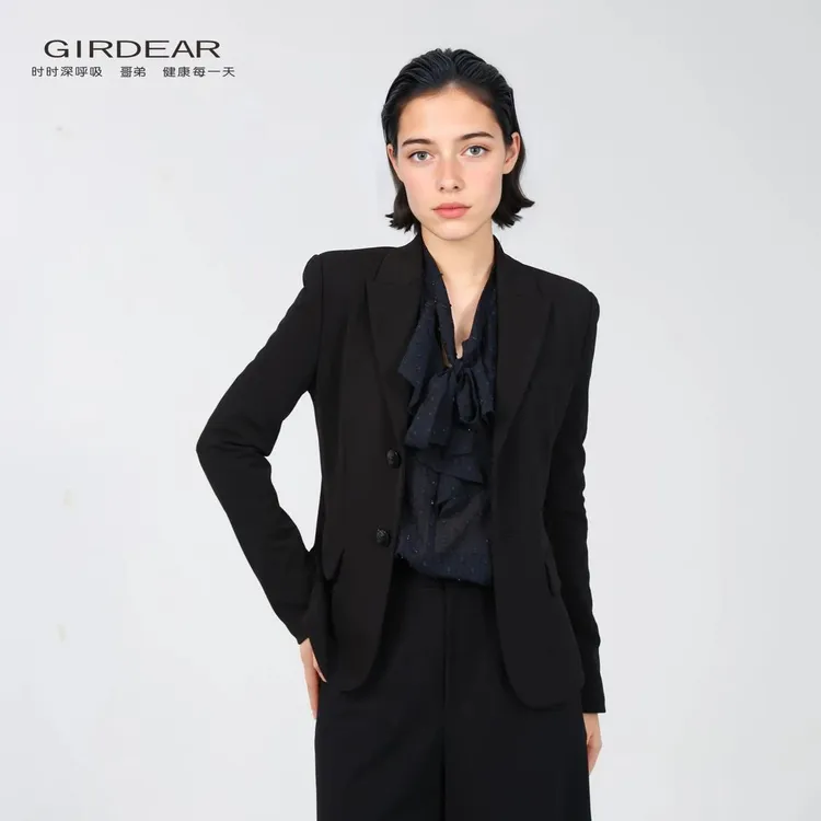 哥弟品质女装新款通勤小西服职业时尚气质修身百搭西装外套140095