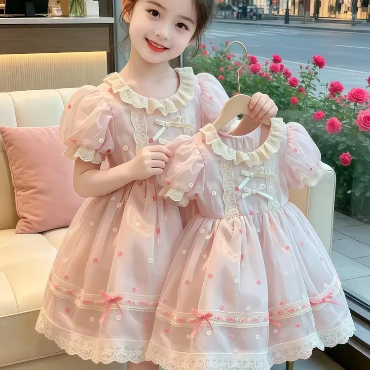 女童洛丽塔公主裙2026夏季周岁礼服小童洋气生日裙子女宝宝连衣裙