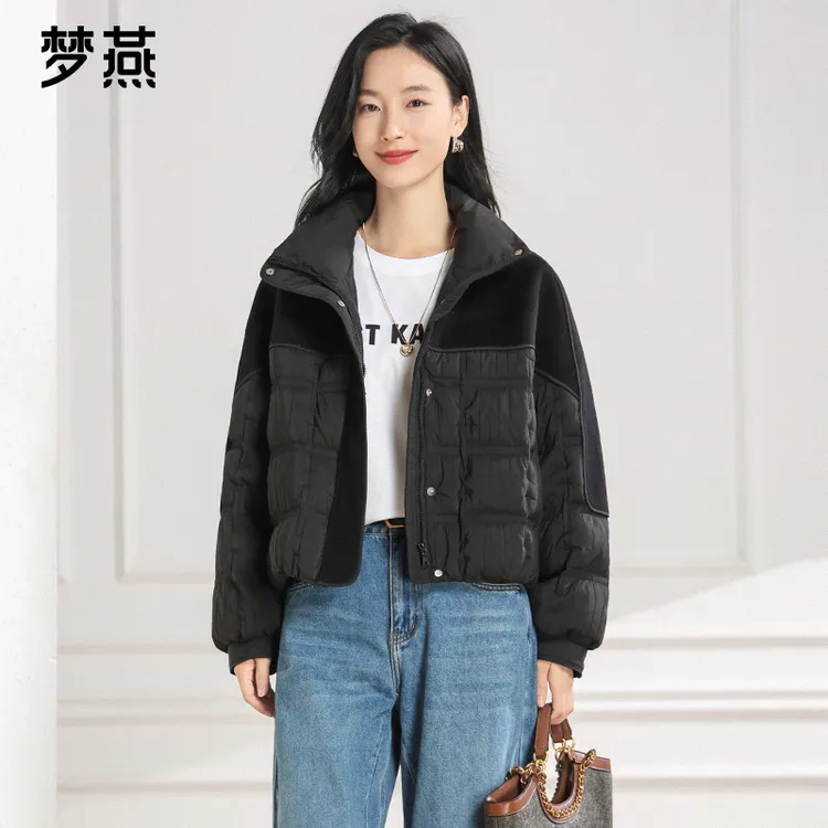 梦燕秋冬女款时尚百搭气质大方宽松休闲舒适保暖羽绒服CY02B5022