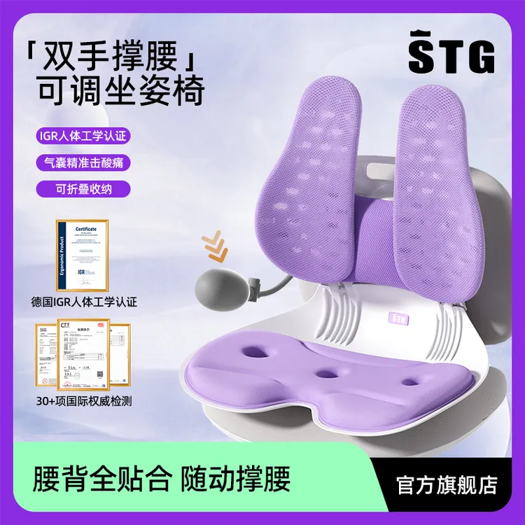 【年终狂欢季】STG护腰坐姿椅pro坐垫防滑久坐护腰靠背人体工学椅