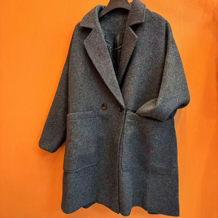 2927休闲百搭毛呢外套