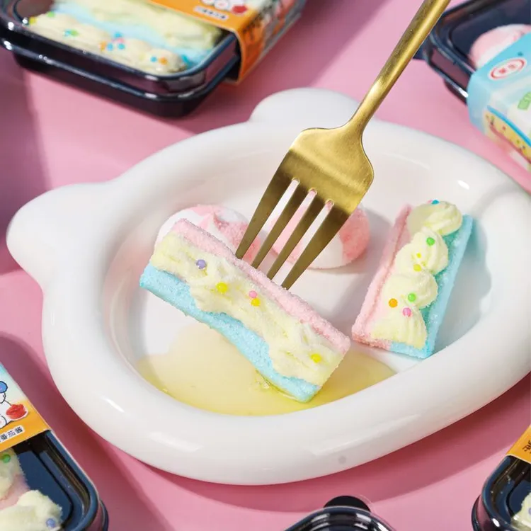 酸砂棉花糖混合水时果味糖果软糖网红解馋零食六一儿童节造型创意