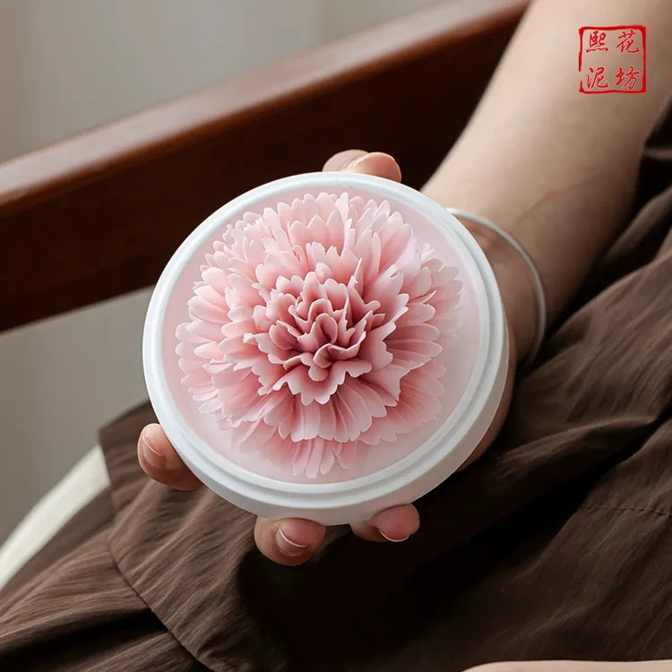 送人生日礼物非遗瓷花香薰精油康乃馨礼盒家用高级香氛中秋伴手礼