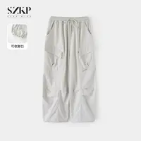 SZKP秋季新款女童休闲裤中大童时尚裤子潮款儿童工装裤JMKQ552882