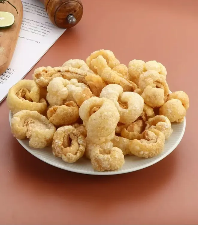 潮汕特产扑肉炸猪肉皮带肉酥脆即食猪皮干货零食火锅炒菜500克