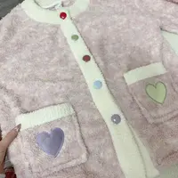 开衫软绵绵彩色扣子冬季套装