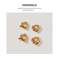 •四朵金花•2025复古宫廷风珍珠花朵发夹法式气质侧边夹发饰260008