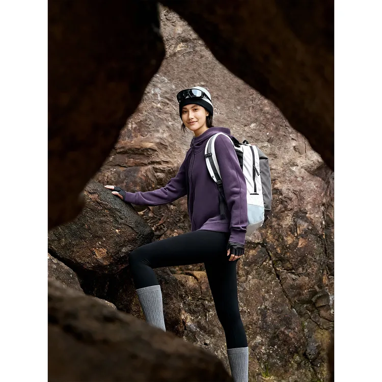 CLOUDSPACE/云上生活「酱紫外套」连帽短款运动休闲上衣女外套宽松